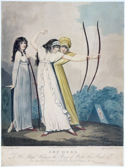 Arcieri, inciso da J.H. Wright (fl.1795-1838) e Conrad Ziegler, 1799 da Adam Buck